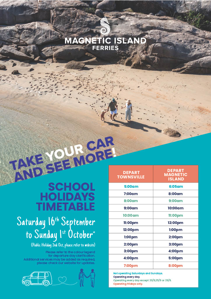 Timetable Island Ferries